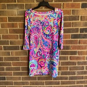 NWOT Lilly Pulitzer paisley tshirt dress - size S